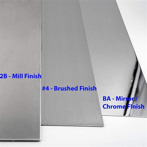 2b vs 4 sheet metal|stainless 304 vs 2b.